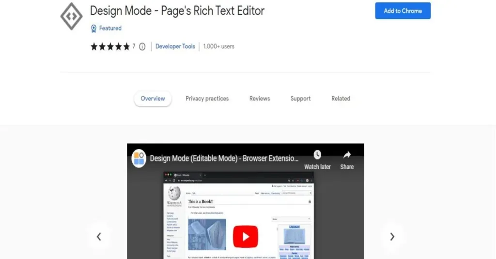 Design Mode  Chrome Extension