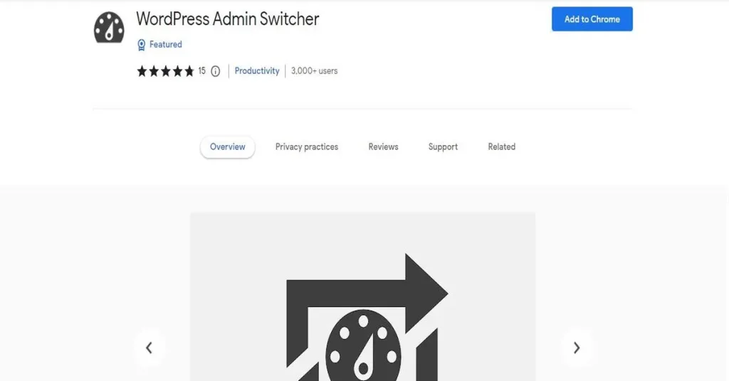 WordPress Admin Switcher Chrome Extension